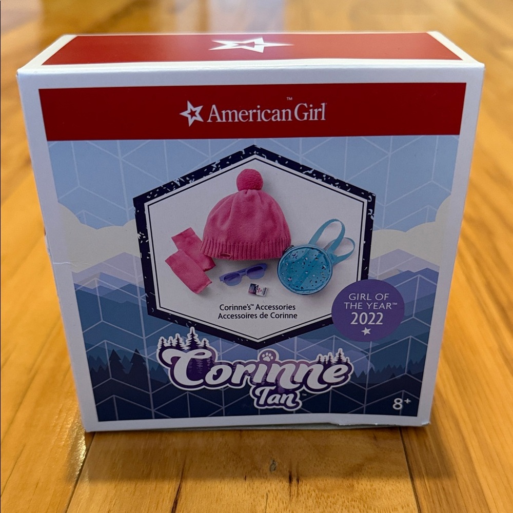 American Girl Corinne Tan Pink and Blue Accessories